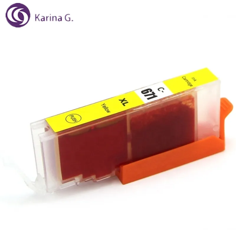 Совместимый чернильный картридж для Canon PGI670 PGI 670 PIXMA MG5760 MG5765 MG5766 MG6860 MG6865 MG7760 MG7765 и