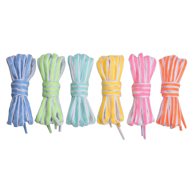 

1 Pair Luminous Shoelaces Flat Sneakers Canvas Shoe Laces Glow In The Dark Night Color Fluorescent Shoelace 80/100/120/140cm