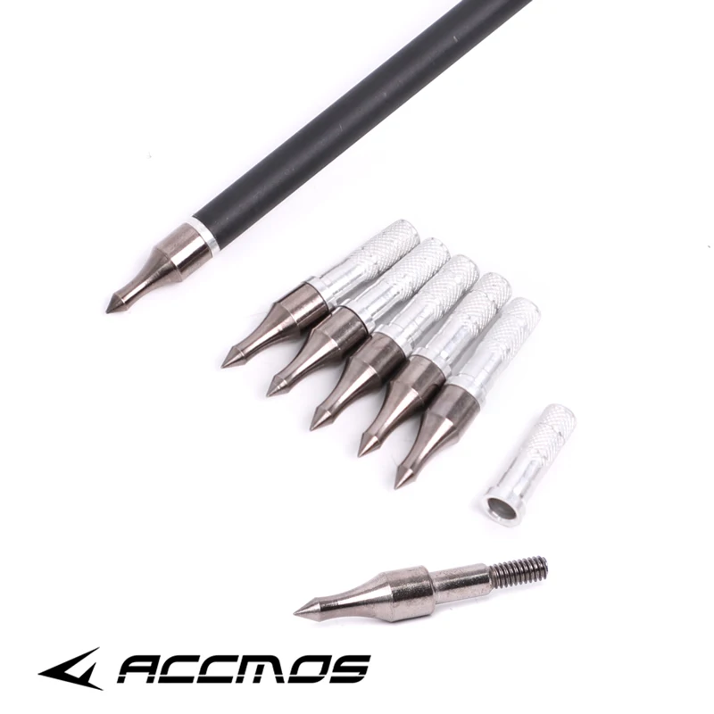 100 зерен стрелы для стрельбы из лука Broadhead с алюминиевой вставкой ID 6 2 мм подходит