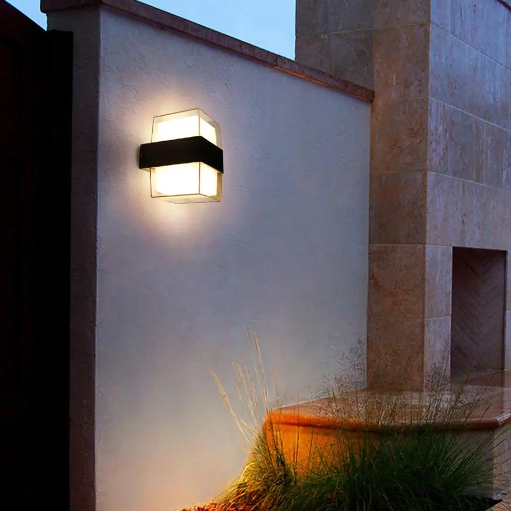 Светодиодная настенная уличная лампа современный светильник с поверхностным