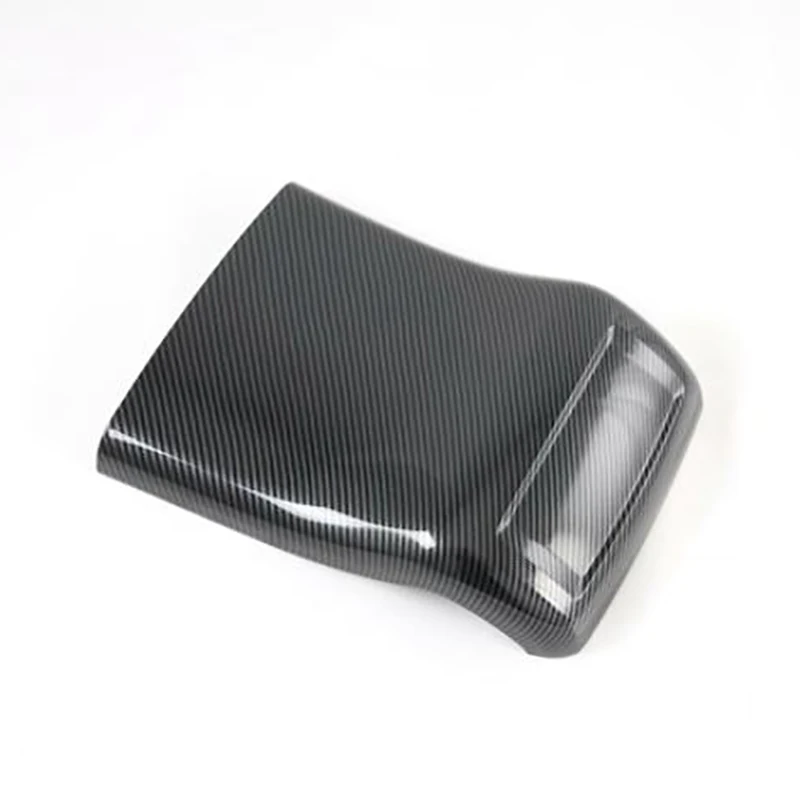

for Nissan Navara NP300 2016-2021 Car Rear Armrest Box Air Vent Outlet Anti-Kick Cover Trim Accessories, Carbon Fibre