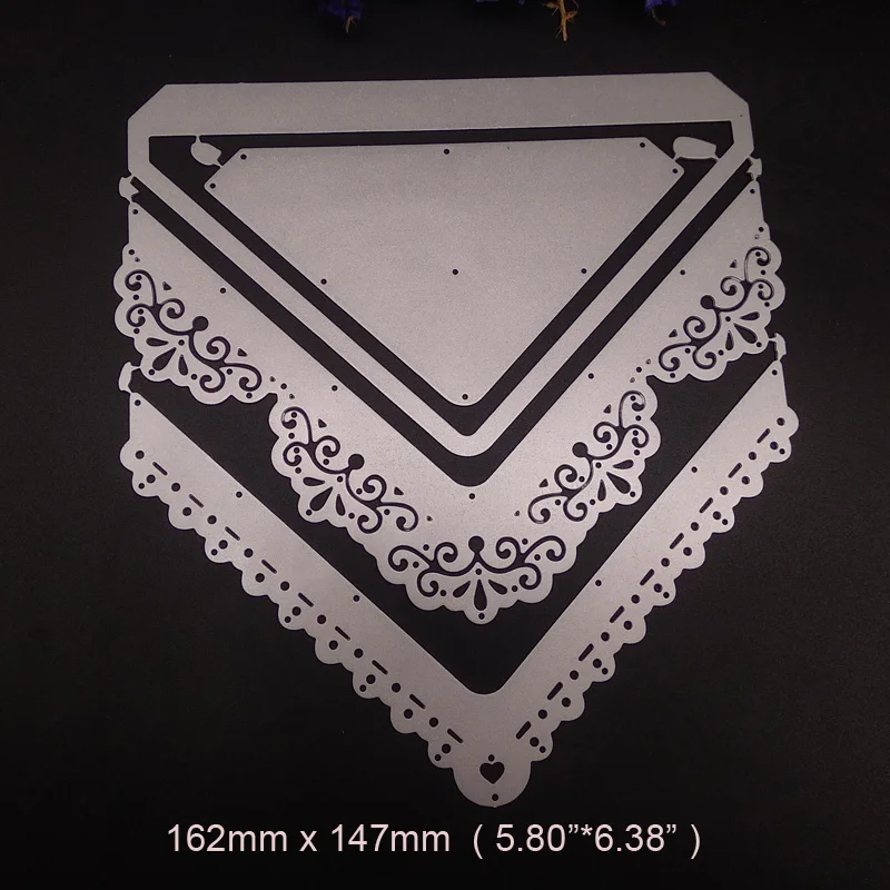 Металлические штампы трафарет конфеты подарок Рождество 3D коробка кружевная