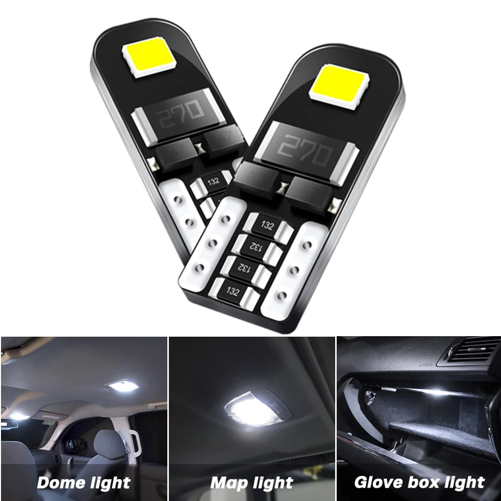T10 2835 SMD светодиодный светильник лампы автомобилей CANBUS Нет Ошибка 12V купольная