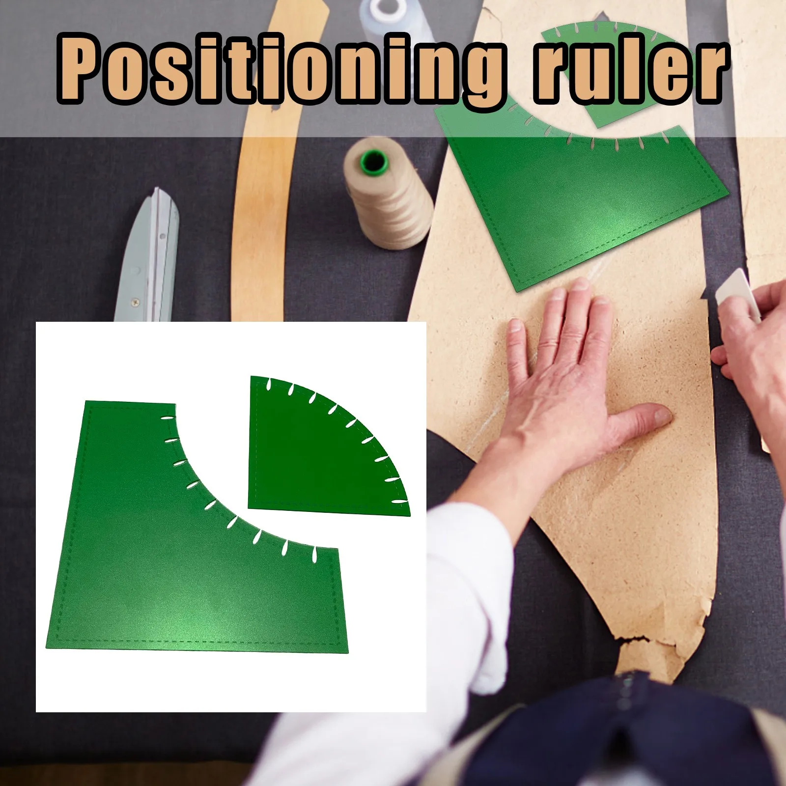 

Professional Multifunctional Ruler Transparent Domestic Acrylic Free Motion Sewing Machine Quilting Template Set Portable #25