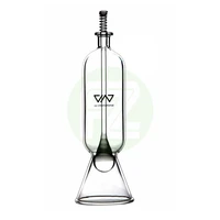 ada quality viv stand style clear glass fish feeder for food feeding