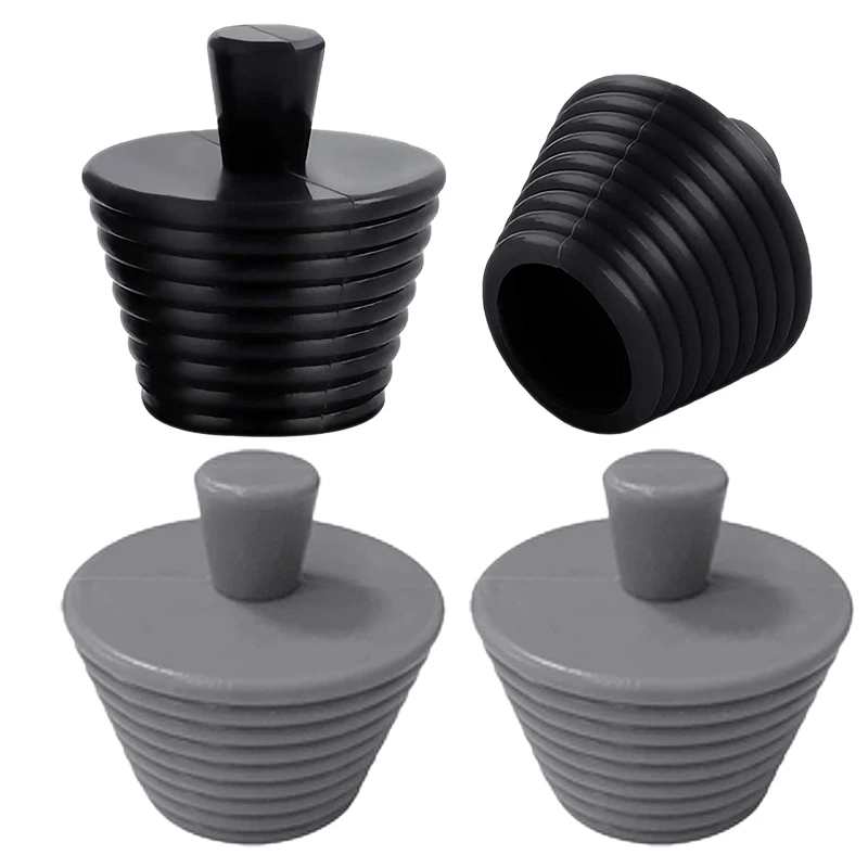 

4 Pack Tub Stopper Universal Silicone Drain Stopper Bath Plug for Kitchen Bathtub and Bathroom Sink Drains
