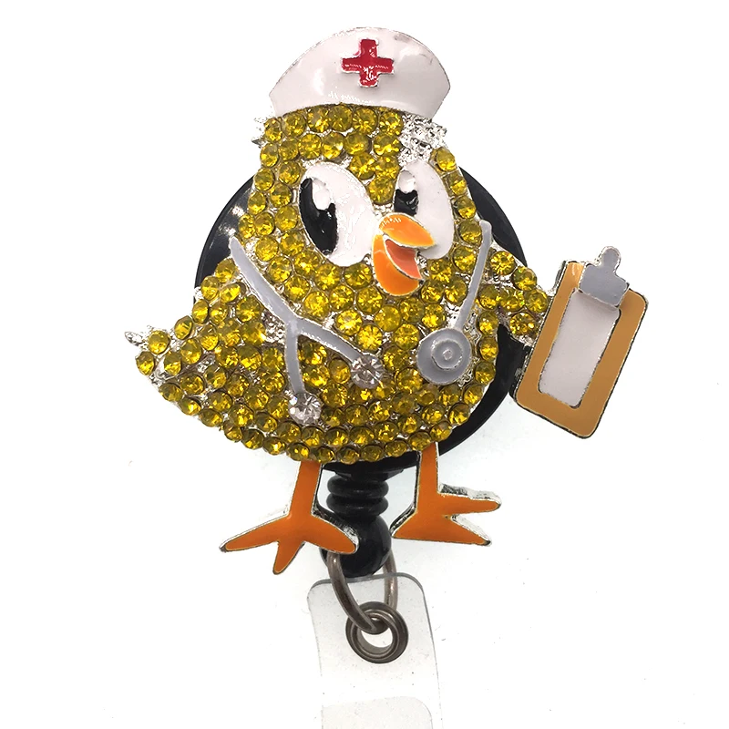 cartoon nurse scrubs retractable id badge holder reel for accessories | Украшения и аксессуары
