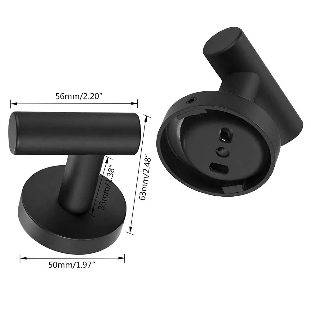 

Robe Hook Wall Hook Towel Hook for Bathroom Towel Hook Stainless Steel Wall Coat Robe Hook Hanger Heavy Duty Door Hanger 2PCS