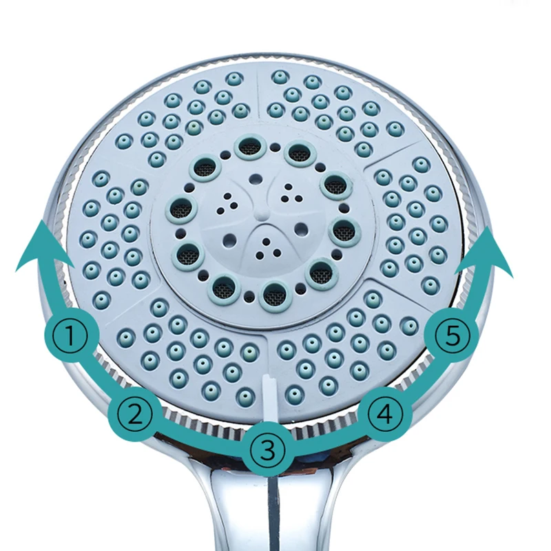 multifunctional large panel water saving shower head with switch to turn off the water hand held shower head bathroom accessori free global shipping