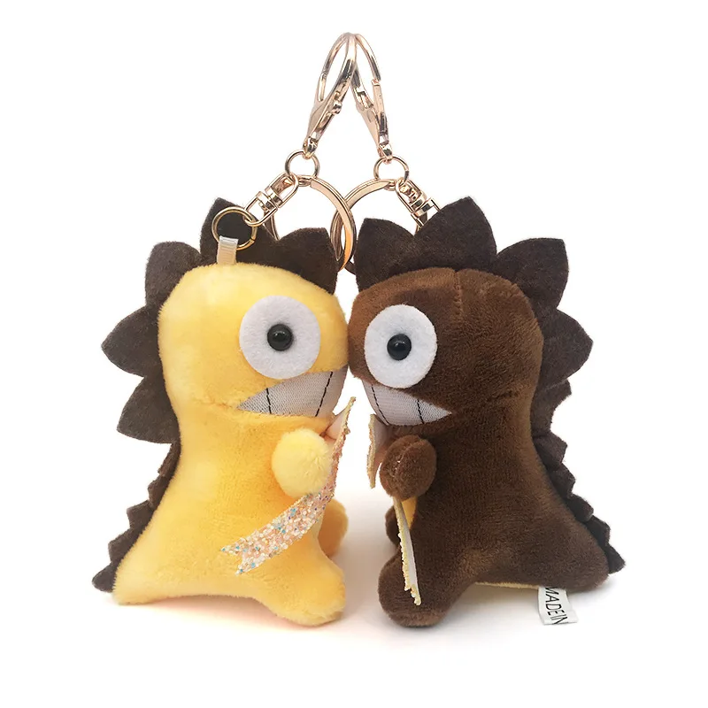 12 см 6 Цвета милый брелок для ключей динозавры небольшой кулон сумок динозавр