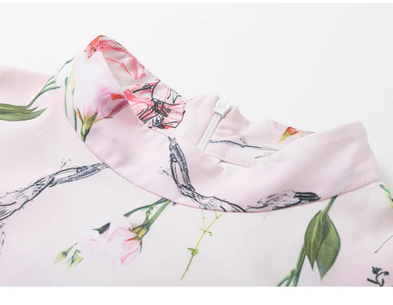 Женское Короткое платье-Русалка Tingfly розовое платье с цветочным принтом