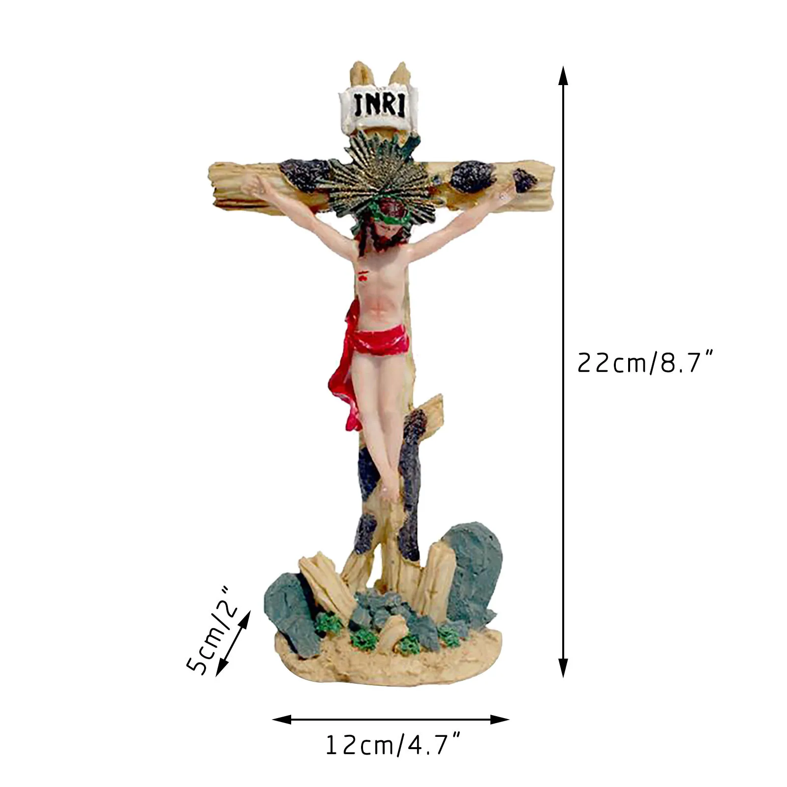 

Resin crafts crucifixion ornaments of Good Friday Church
