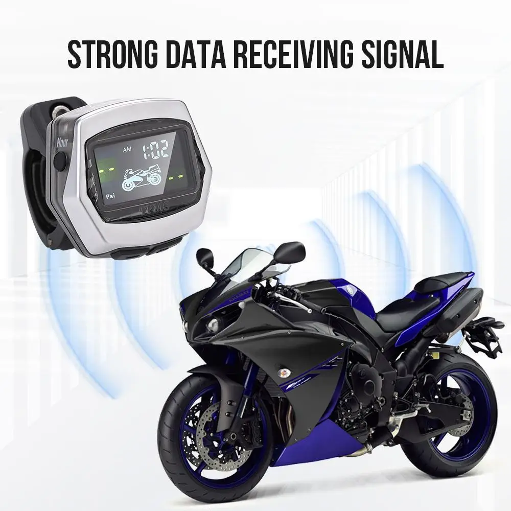 

2PCS Sensor TPMS Motorbike Tire Pressure Monitoring System New Waterproof Tire Pressure Monitoring 2020 ACC Line Switch
