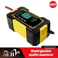 new12v 24v pulse repairing charger with lcd display motorcycle car battery charger agm gel wet lead acid battery charger styling