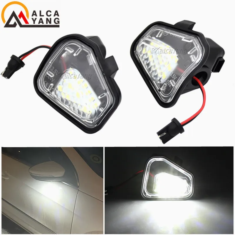 

For VW Passat B7 CC Scirocco Jetta MK6 EOS Beetle R LED Side Rearview Mirror Floor Ground Lamp Puddle Welcome Light