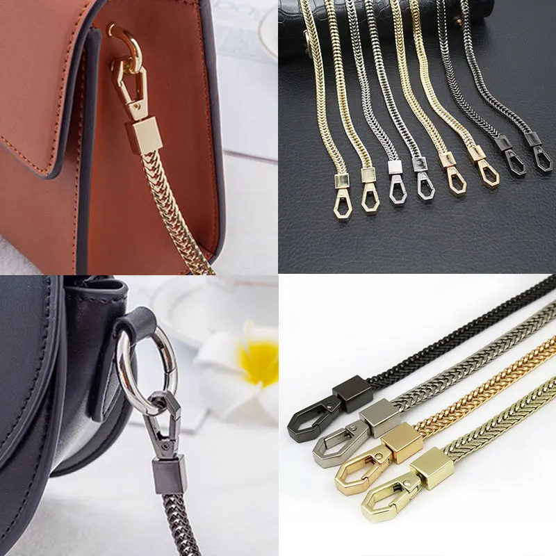 

Purse Shoulder Crossbody Chain Strap Metal Replacement Handle Bag/Handbag Package Chain Fashion New 2021 Bags Strap