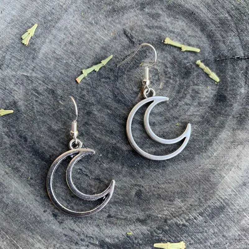 

Fashion Moon Crescent Earrings, Crescent Shaped Hollow Earrings, Celestial Jewelry, Personalizeds Earrings