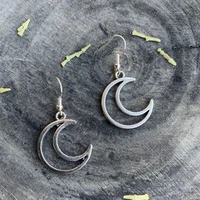 fashion moon crescent earrings crescent shaped hollow earrings celestial jewelry personalizeds earrings