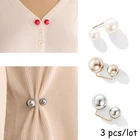 3 шт.компл. двойные жемчужные булавки для женщин безопасные броши значки аксессуары для одежды Eleagnt ювелирные изделия