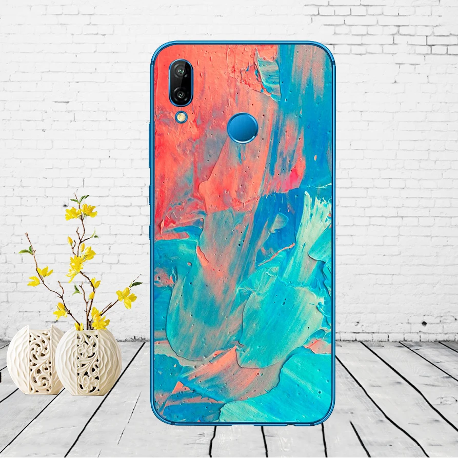 Huawei P20 Lite чехол 5,84 дюйма huawei P20 Lite мягкая резина, термопластичный полиуретан силиконовый чехол для телефона huawei P20 Lite чехол для сумки - Color: G55