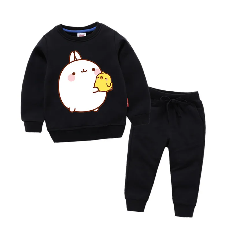 Детские хлопковые толстовки с капюшоном принтом molan и Piupiu хлопковый пуловер для