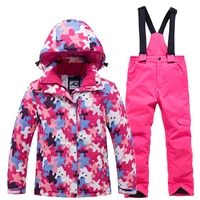 skiing suits jacket and pant kids boys and girls warm windproof waterproof snow sets outdoor winter clothes childrens ski wear