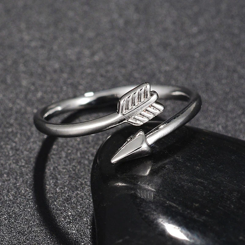 Модные серебряные Регулируемые кольца в стиле панк геометрический поворот