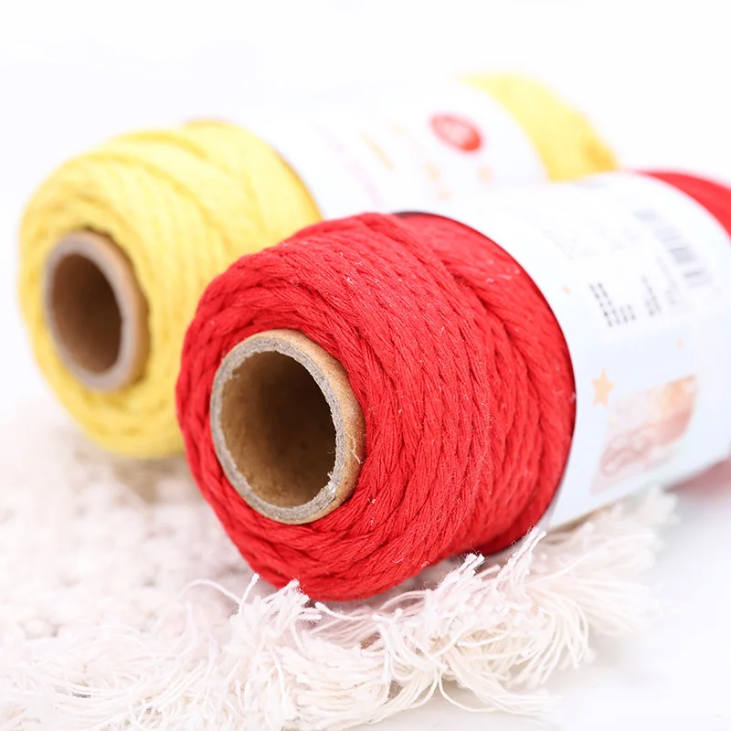 Веревка витая хлопковая 3 мм 80 г/рулон | Дом и сад