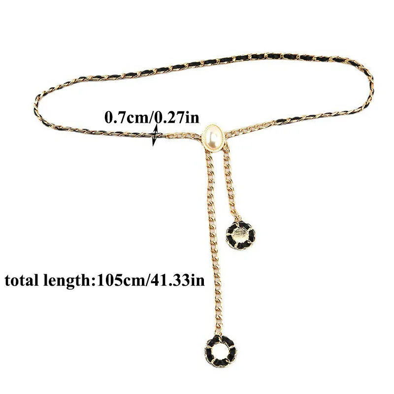 

Women Fashion Belt Hip High Waist Gold Silver Narrow Metal Chain Chunky Fringes Crystal Diamond Waist Chain sexy Waist Chain