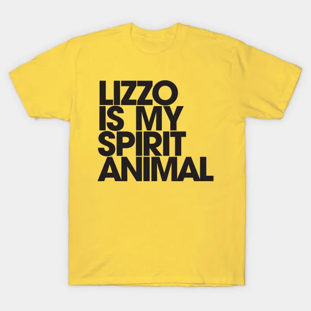 Мужская футболка Lizzo Is My Spirit Animal женская футболка|Мужские футболки| |