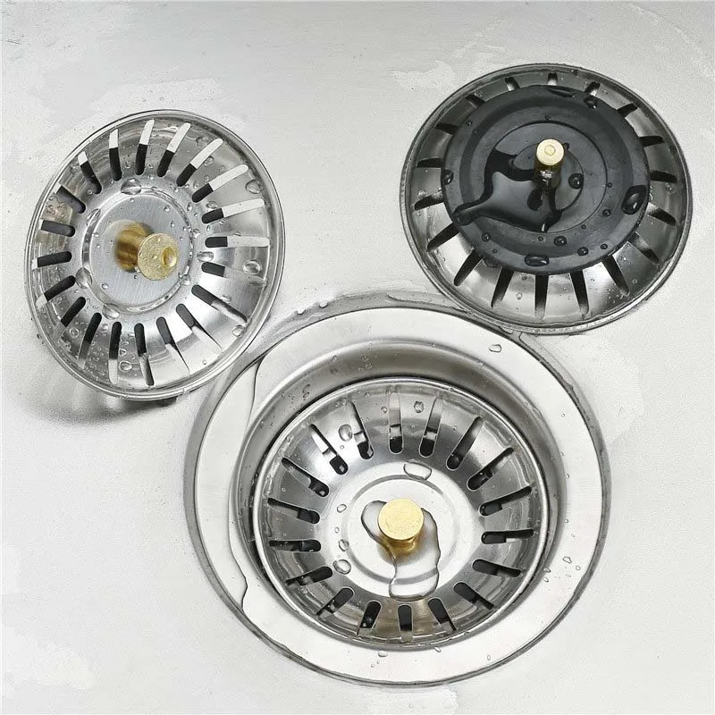 

1PC Bathroom Sink Strainer Stainless Steel Water Stopper Sink Water Filter Plug Bathtub Drain Stopper for Bathroom Kitchen Tools