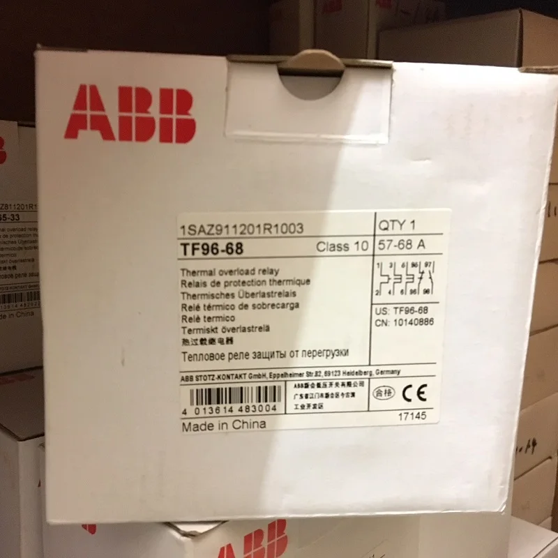 ABB TF96 Тепловая перегрузка реле TF96-51 TF96-60 TF96-68 TF96-78 TF96-87 TF96-96