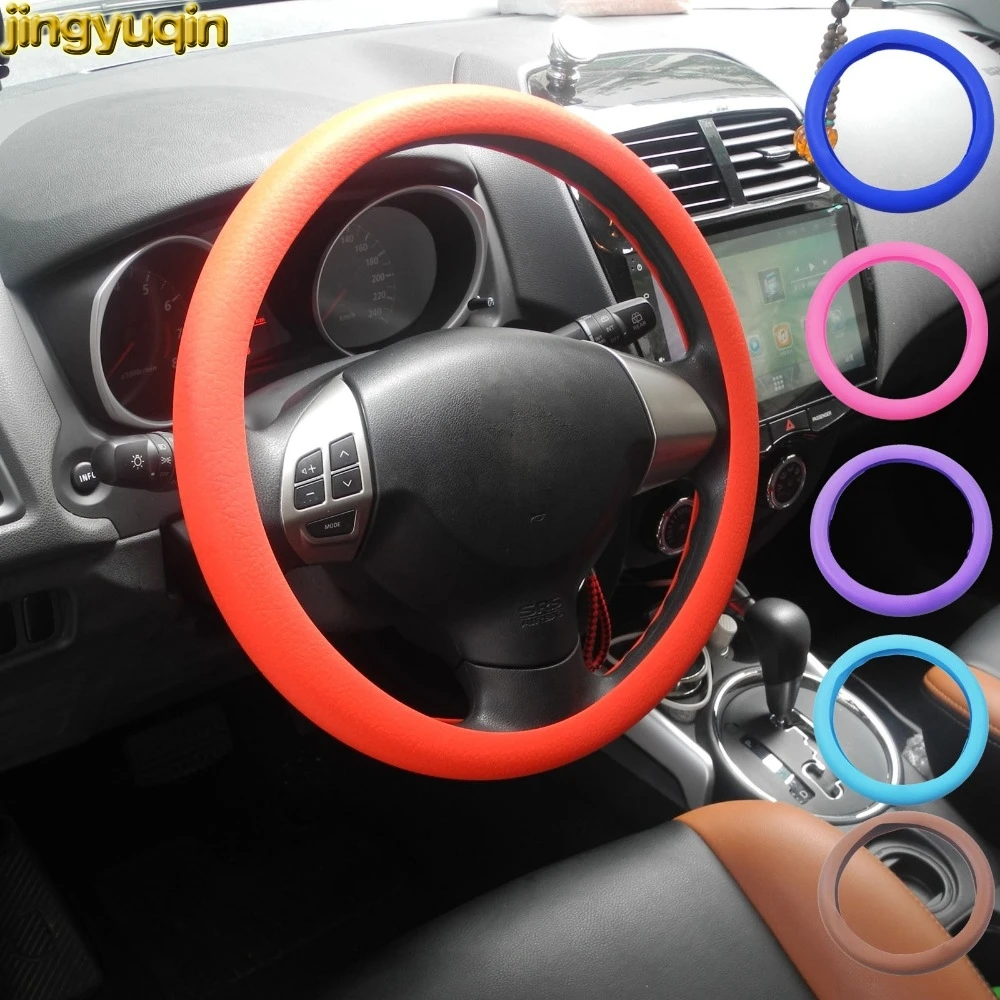 

10pcs Silicone Steering Wheel Cover Shell Skidproof Odorless For VW Audi Nissan Peugeot Mazda Toyota Lexus Honda KIA Hyundai