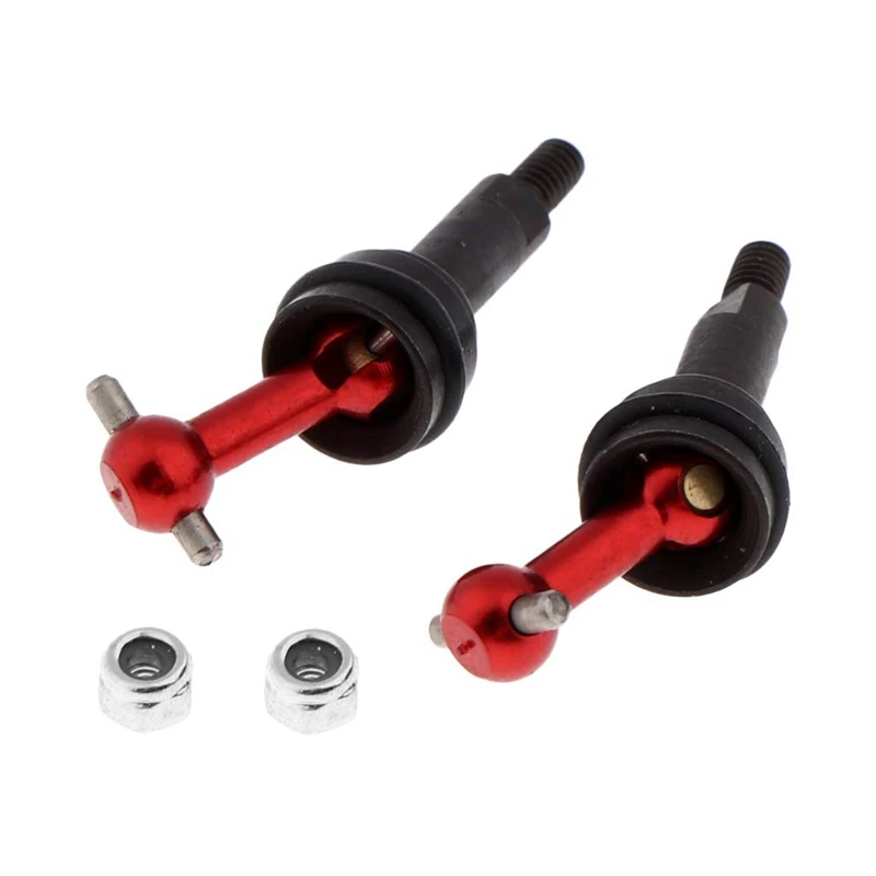 

2Pcs Alloy Universal Drive Joint Red with RC Car Chassis Bottom Low Body Shell