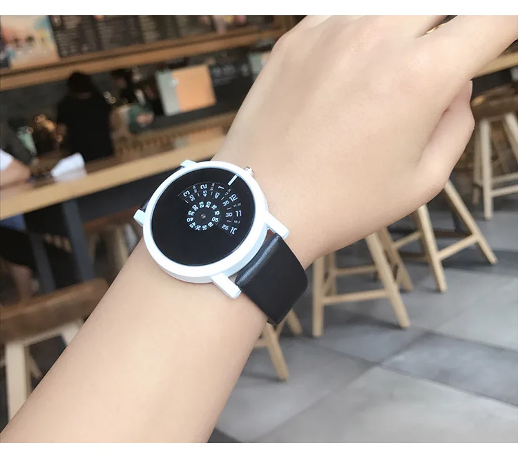 Часы наручные мужские кварцевые в минималистичном стиле креативные крутые с