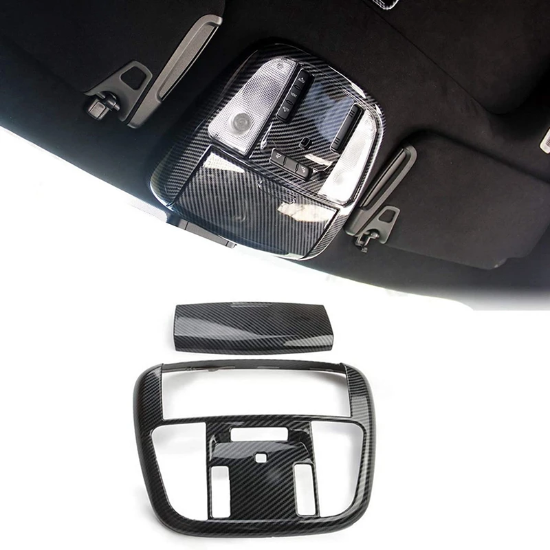 

2 шт. углеродного волокна крыше читающие светильник абажур для лампы с металлическим каркаксом отделка комплект для Dodge Зарядное устройство...