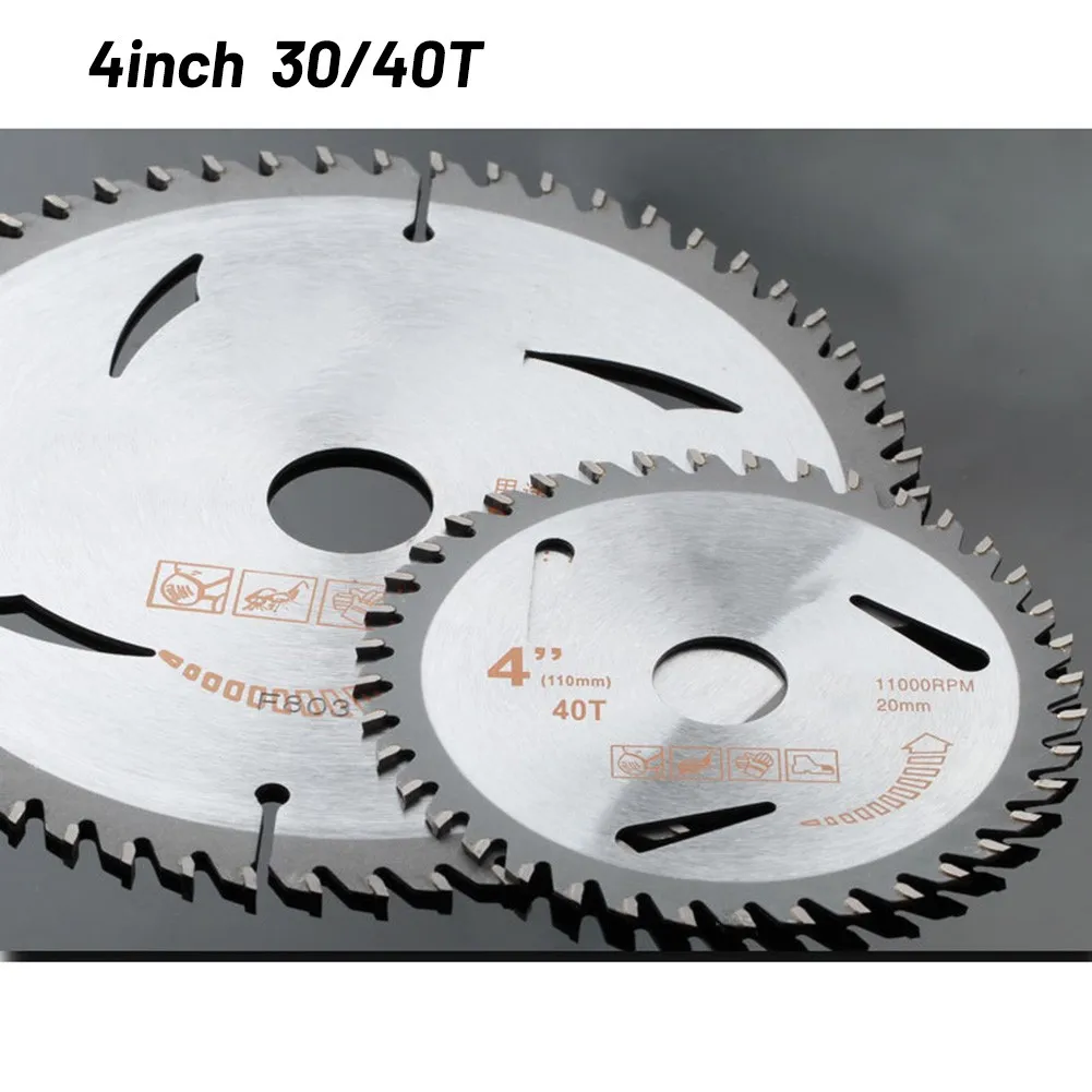 

YG8 Ultra-Thin Woodworking Alloy Saw Blade Carbide Cutting Blade 4Inch 30/40 Teeth High Quality Anti-Nail Type Saw Blade