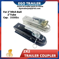 egotrailer 2 x 2 3500lbs trailer coupler hitch ball coupling straight tongue rv parts camper caravan accessories