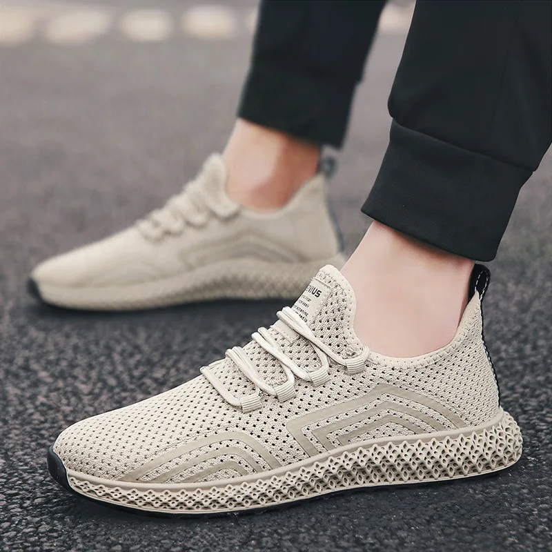 

Новинка весны 2021, мужская обувь, дышащая сетчатая обувь, мужская повседневная спортивная обувь, универсальная модная обувь, кроссовки для б...
