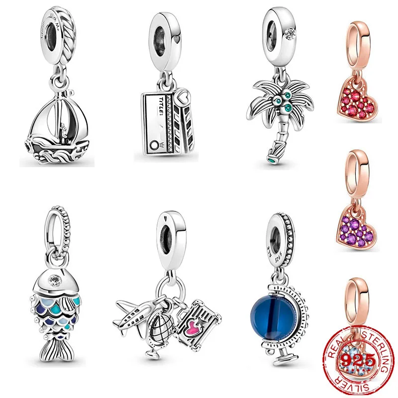 

Серебро 925, модель взрывоопасной модели, Шарм-подвеска с лодкой, оригинальный Шарм-браслет Pandora, аксессуары «сделай сам», Женские Ювелирные и...