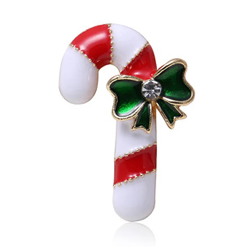 

Blucome New Christmas Pin Crutch Bow-knot Brooch High Quality for Women Kids Clothes Hat Hijab Pin Christmas Corsage Gifts