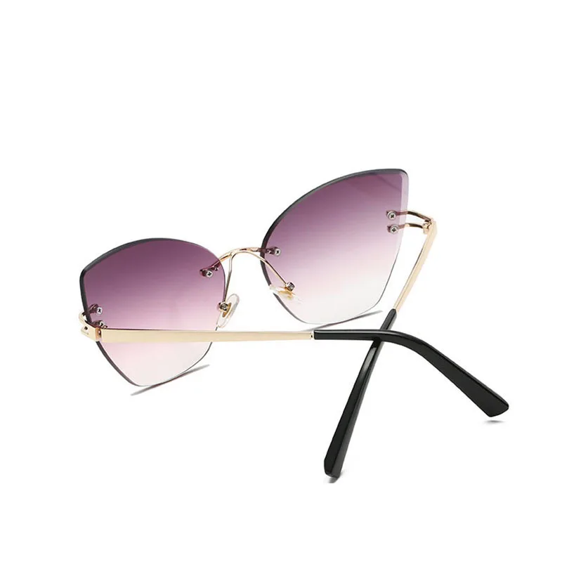 Солнцезащитные очки без оправы винтажные кошачий глаз | Аксессуары для одежды