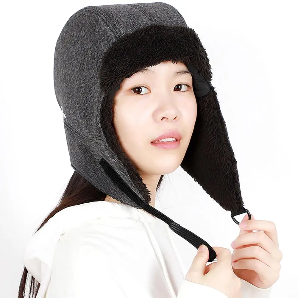 

New Adjustable Headgear Warm Hat for Winter Hats Warm Winter Hat with Earflaps Windproof Hat for Men & Women Oxford cloth Hat