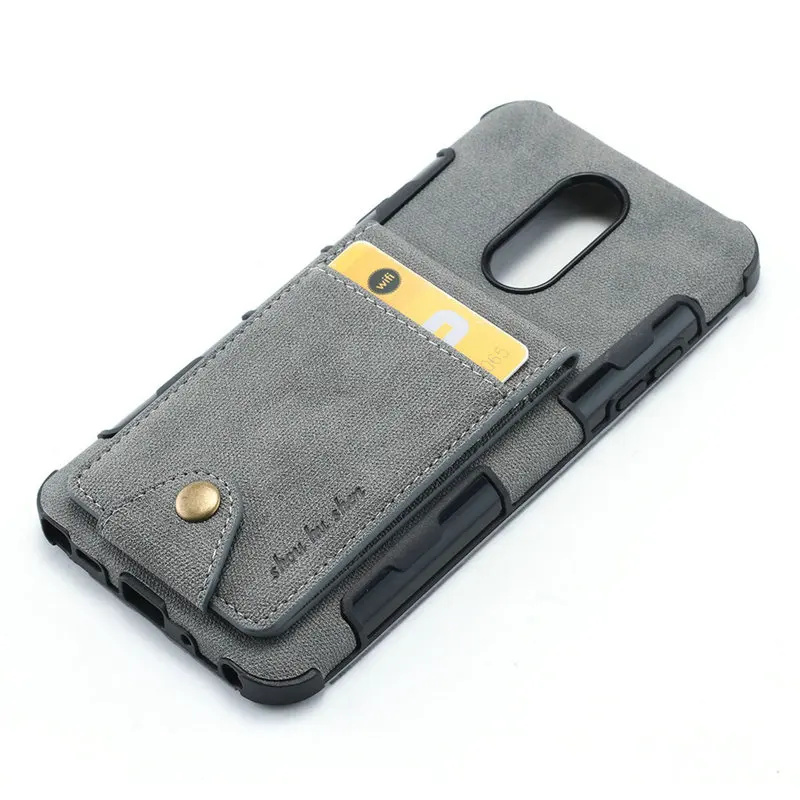 Для LG V30 чехол из ткани TPU Coque Fundas Etui для LG Stylo 4 Чехол LG Q Stylo 4 отделения для карт задняя крышка на LG V30 Stylo4 тканевый чехол - Цвет: Серый