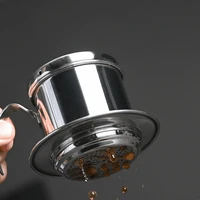 vietnam pot coffee pot household 304 stainless steel coffee filter brew cup dripper with special filter paper