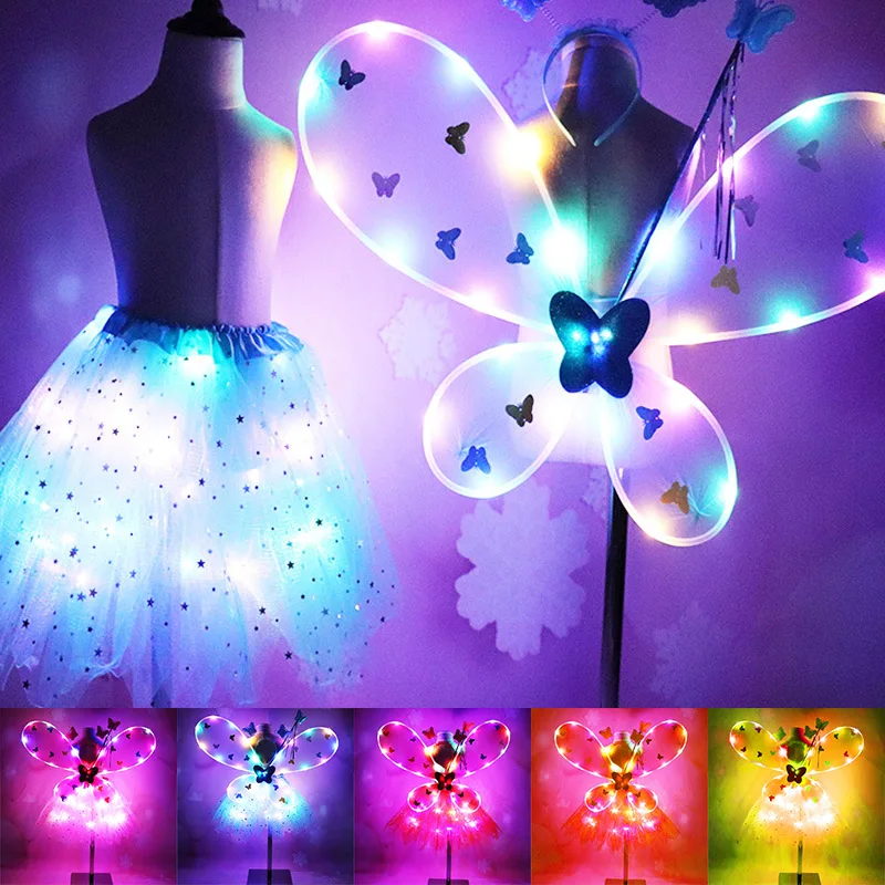 Новинка 4 шт./компл. светильник Кая мини юбка для маленьких девочек головные уборы