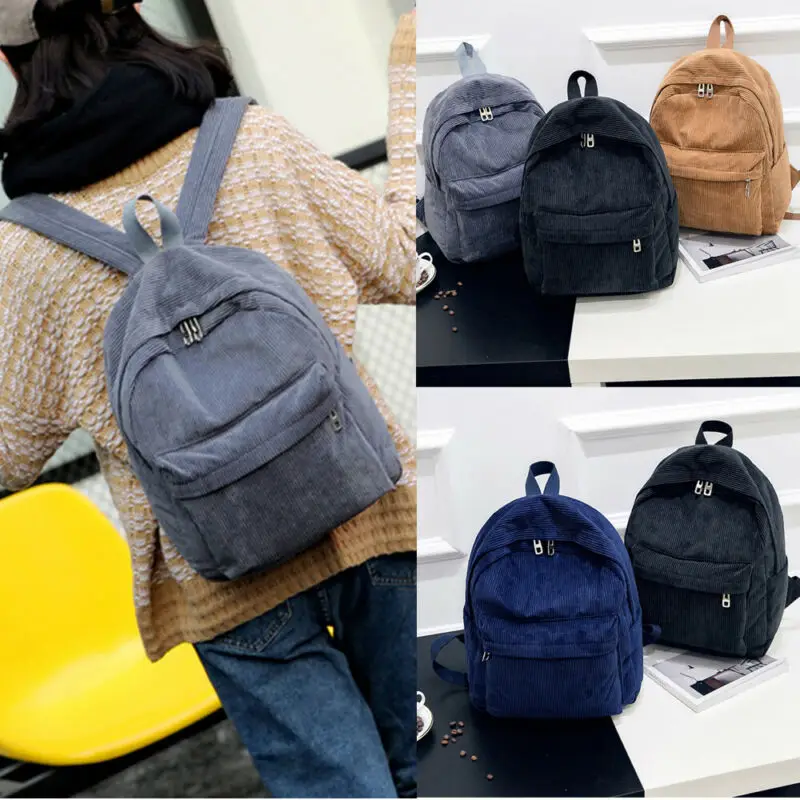 Женский бархатный вельветовый рюкзак в богемном стиле Женская дорожная школьная