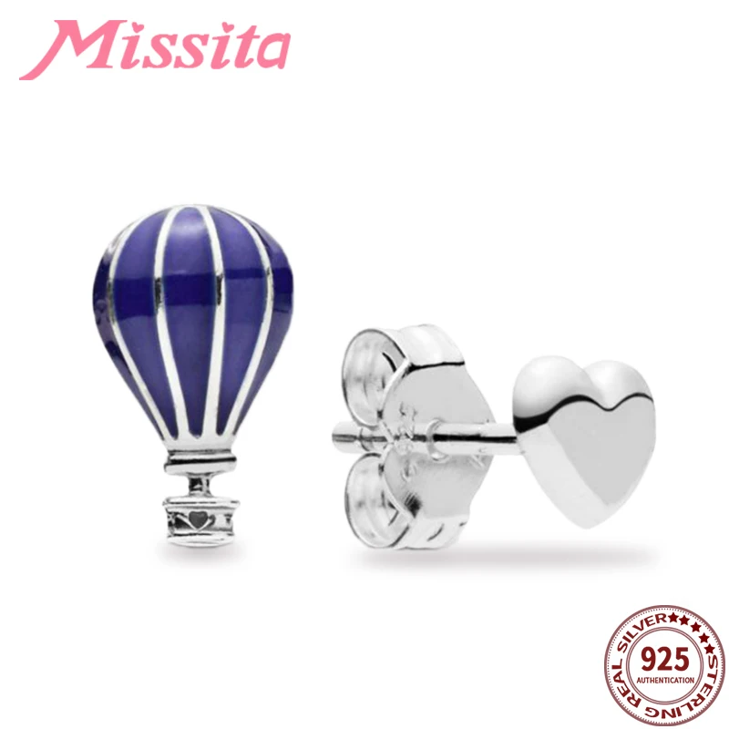MISSITA 100% новинка 2019 модные серьги в виде воздушного шара и сердца для женщин