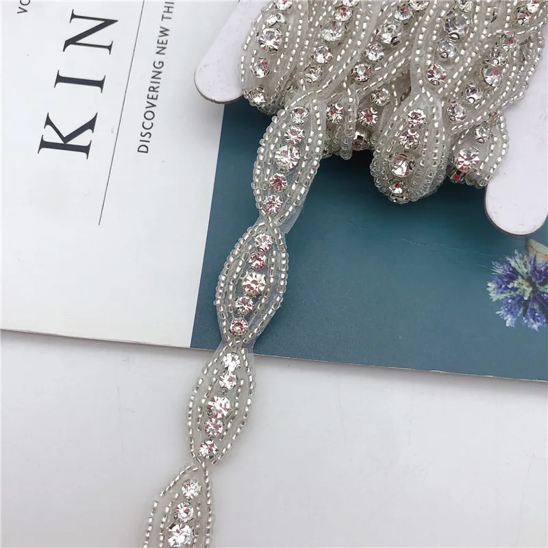 5 ярдов стеклянная лента стразы с горячей фиксацией аппликации для украшения