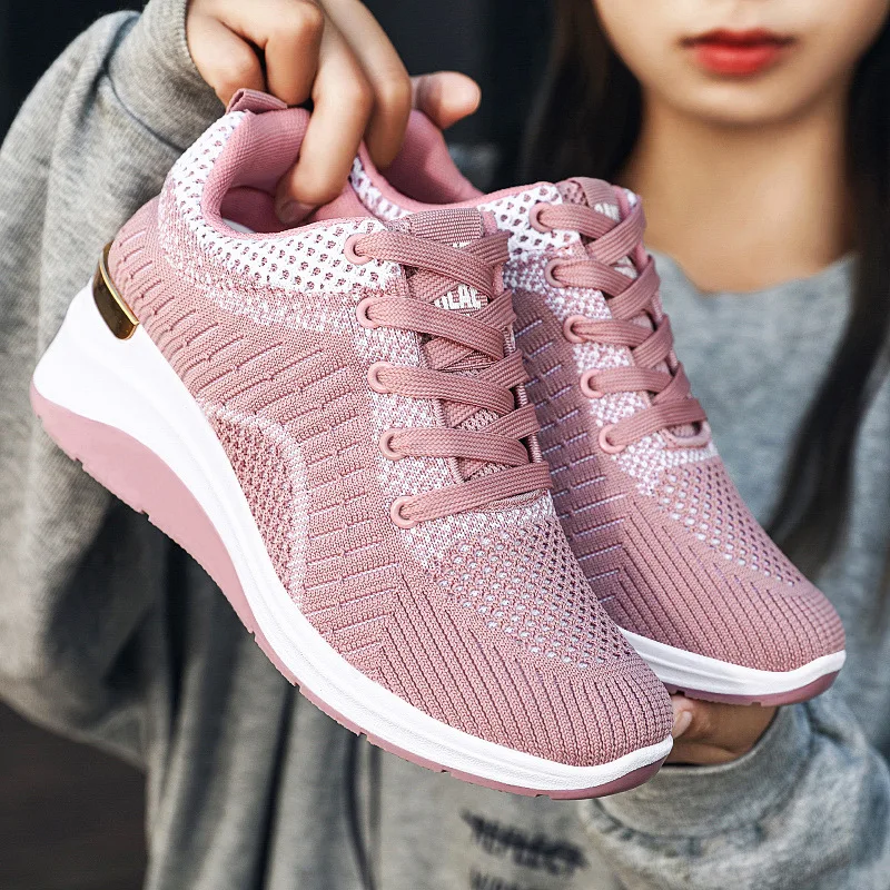 

Women Sneakers 2022 New Sport Shoes Woman Casual Sneaker Mesh Women's Vulcanize Shoes Non-slip Comfortable Lace-up Tennis Shoe